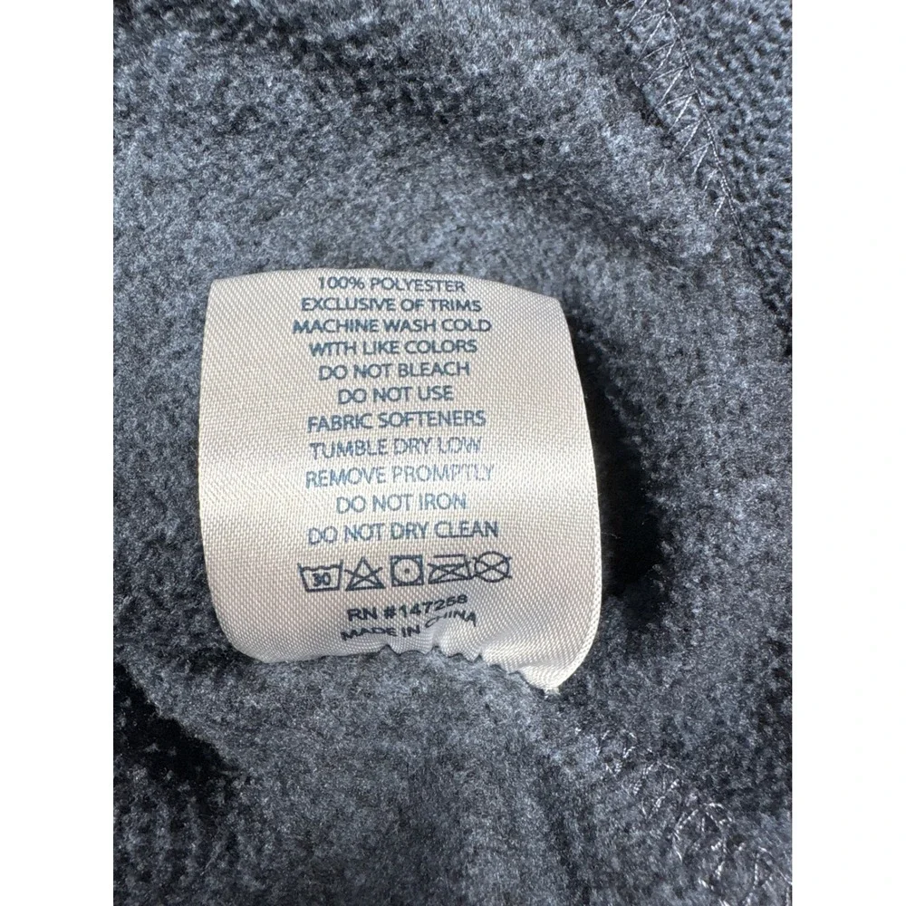 Simply Southern Mens XL Blue Heather Quarter Snap Fleece Pullover Elbow Patches